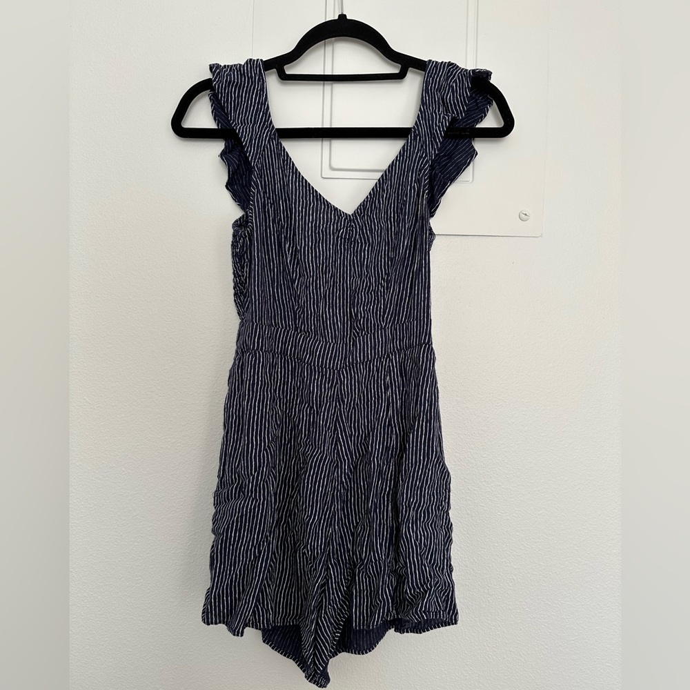 Blue Stripped Romper